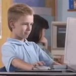 Computer thumbs up GIF Template