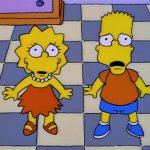 Horrified Simpsons kids