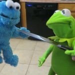 Knife Kermit GIF Template