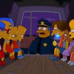 Chief Wiggum arrests kids.