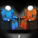 Knights on the throne