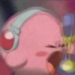 Kirby screaming into mic meme