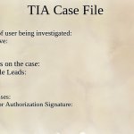 TIA Case File