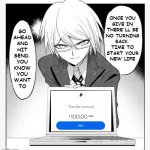 Togami presents the truth | ONCE YOU
GIVE IN
THERE'LL BE
NO TURNING
BACK.
TIME TO
START YOUR
NEW LIFE; GO
AHEAD
AND
HIT
SEND.
YOU
KNOW
YOU
WANT
TO | image tagged in togami presents the truth | made w/ Imgflip meme maker
