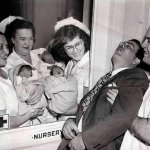 faint baby birth fifties