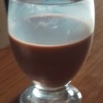 A fancy way to drink chocolate milk