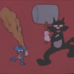 Itchy And Scratchy Fight
