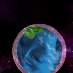 Planet head GIF Template