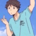 Oikawa Middle Finger