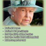 Queen Elizabeth Never