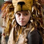 Luna | SHOULD I WEAR THIS HAT...... MY FRIEND WANTS ME TO | image tagged in luna lovegood hat | made w/ Imgflip meme maker