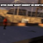 He was in my walls, begging for food | MY FBI AGENT AFTER I CLICK "ACCEPT COOKIES" (HE HASN'T EATEN IN 3 DAYS): | image tagged in gifs,e | made w/ Imgflip video-to-gif maker