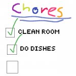 Chores list meme