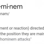 Ad hominem definition meme