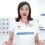 Flo from Progressive is shocked