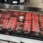Meat in store