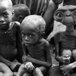 ET the Extra Terrestrial with Hungry African Children