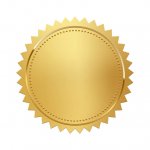 Gold Award or NFT template