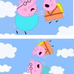 Daddy Pig Falling template