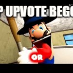 Mario | STOP UPVOTE BEGGING | image tagged in gifs,mario | made w/ Imgflip video-to-gif maker