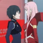 Zero Two Looking Down At Hiro