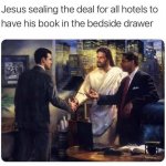 Jesus sealing the deal meme