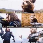 Bucky and Rocket template