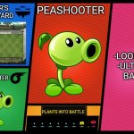 Smash Ultimate DLC fighter profile | PLAYER'S FRONT YARD; PEASHOOTER; -LOONBOON
-ULTIMATE BATTLE; ECHO FIGHTER; PLANTS INTO BATTLE | image tagged in memes,smash ultimate dlc fighter profile,plants vs zombies,pvz | made w/ Imgflip meme maker