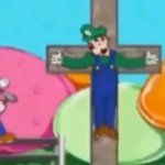 Crucified Luigi template