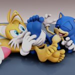 Tails Tickling Sonic