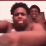 Fat Top-less Black Guys Dancing GIF Template