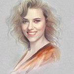 Scarlett Johansson drawing
