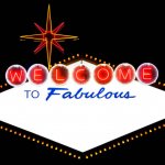 Blank Welcome to fabulous Las Vegas Nevada sign template