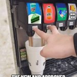 Juice Dispenser | DRUG DEW; THE NEW AND APPROVED MTN FANTA BAJA BLAST X ORANGE | image tagged in juice dispenser | made w/ Imgflip meme maker