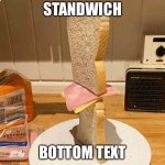 Standwich | STANDWICH; BOTTOM TEXT | image tagged in standwich | made w/ Imgflip meme maker