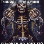 Skeleton shitpost meme