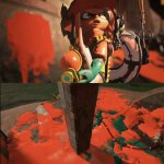 Splatoon 3 surprised Inkling meme