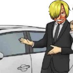 Sanji party used car salesman