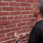 Talking to wall GIF Template