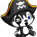 Pirate Husky dog 3 meme
