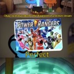 A gigantic, missed opportunity | image tagged in gumball throwing card at cauldron,power rangers,super sentai | made w/ Imgflip meme maker