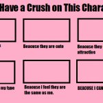 fictional crush