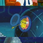 SpongeBob shows Patrick the pile