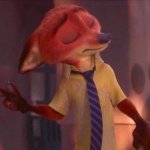 Nick Wilde peace out meme