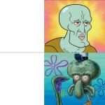 Handsome Squidward vs Ugly Squidward