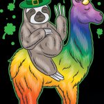 Sloth St. Patrick’s Day unicorn meme