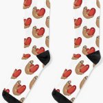 Sloth Valentine’s Day socks