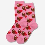 Sloth Valentine’s Day socks