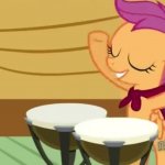 Scootaloo playing drums template