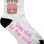 Vote sloth for free socks